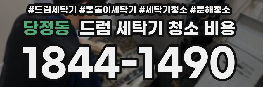 당정동 드럼 세탁기 청소 비용