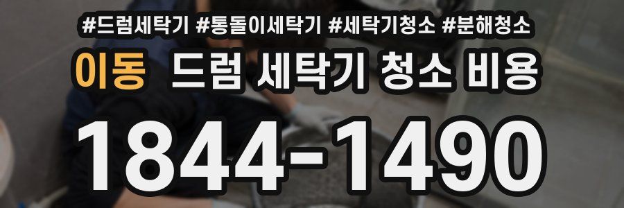 이동 드럼 세탁기 청소 비용