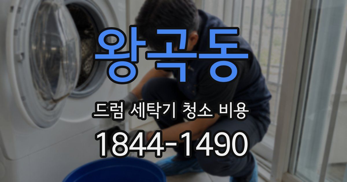 왕곡동 드럼 세탁기 청소 비용