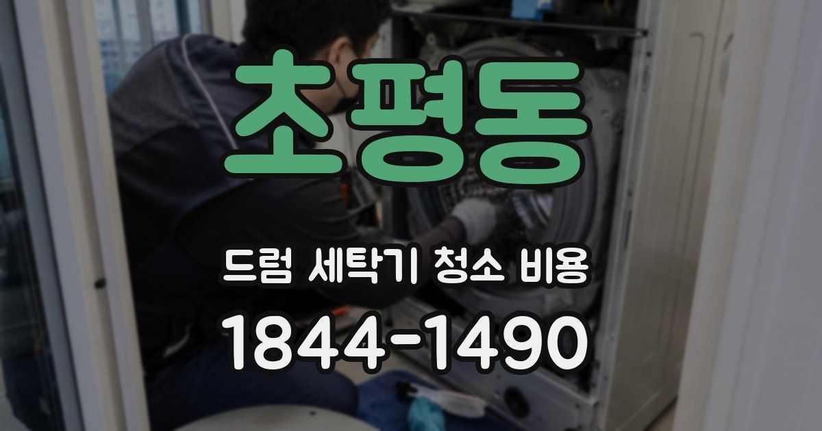 초평동 드럼 세탁기 청소 비용