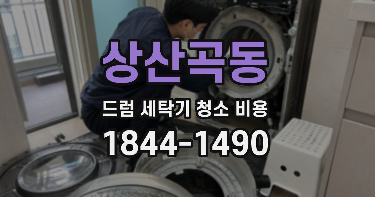 상산곡동 드럼 세탁기 청소 비용