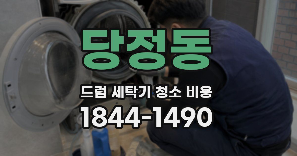 당정동 드럼 세탁기 청소 비용