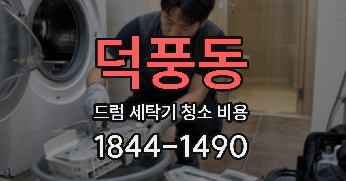 덕풍동 드럼 세탁기 청소 비용