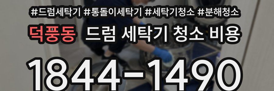덕풍동 드럼 세탁기 청소 비용