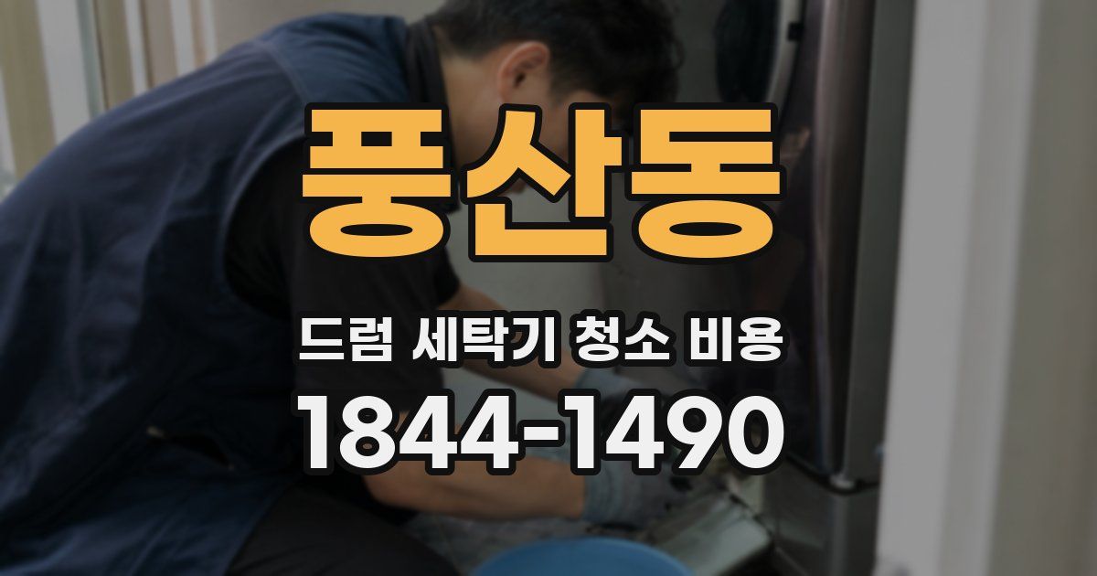 풍산동 드럼 세탁기 청소 비용