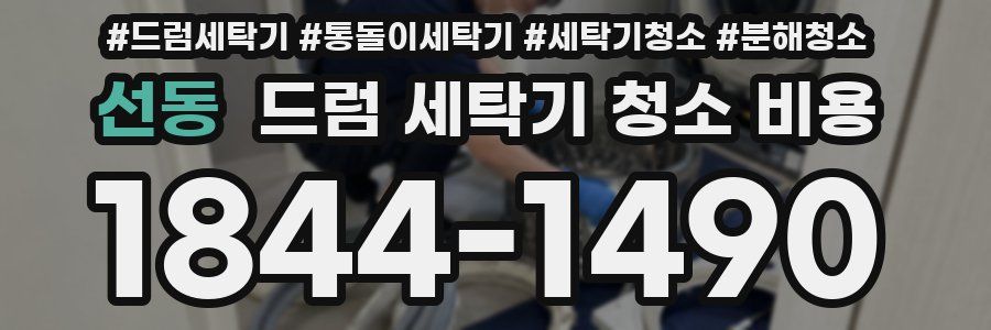 선동 드럼 세탁기 청소 비용
