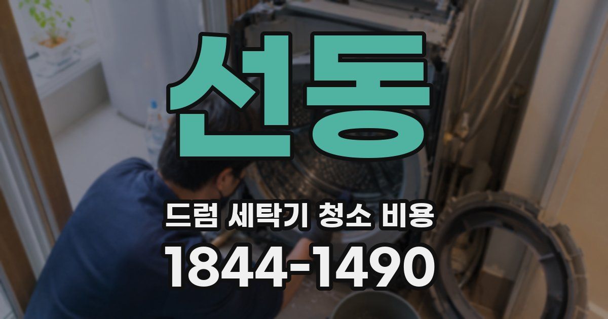 선동 드럼 세탁기 청소 비용