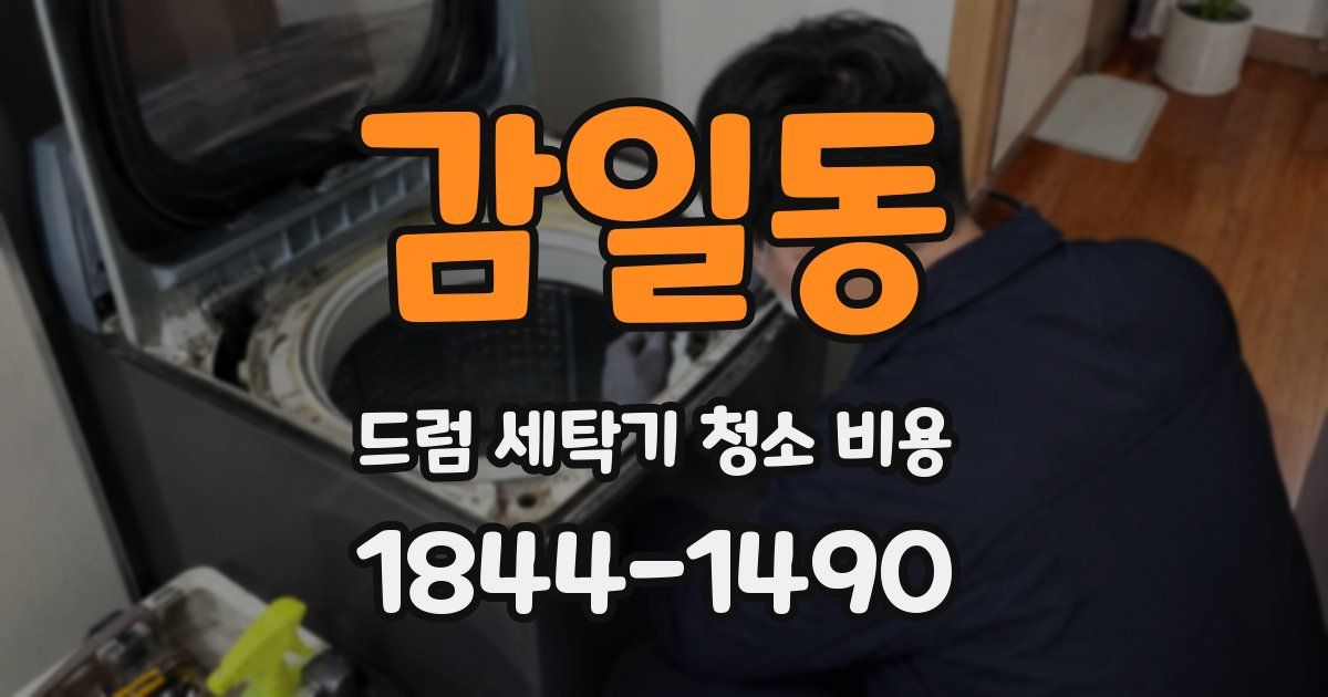 감일동 드럼 세탁기 청소 비용