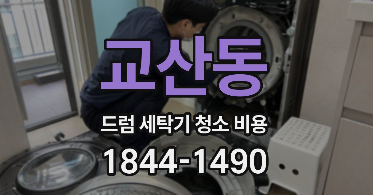 교산동 드럼 세탁기 청소 비용