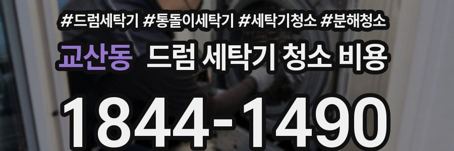 교산동 드럼 세탁기 청소 비용