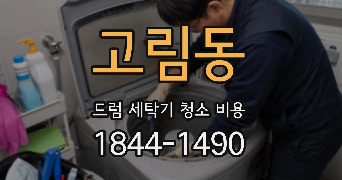 고림동 드럼 세탁기 청소 비용