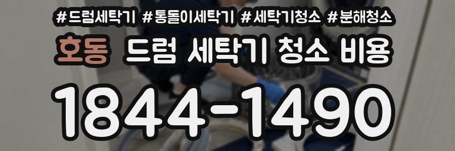 호동 드럼 세탁기 청소 비용