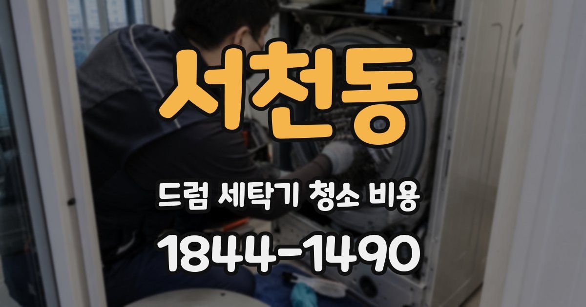 서천동 드럼 세탁기 청소 비용