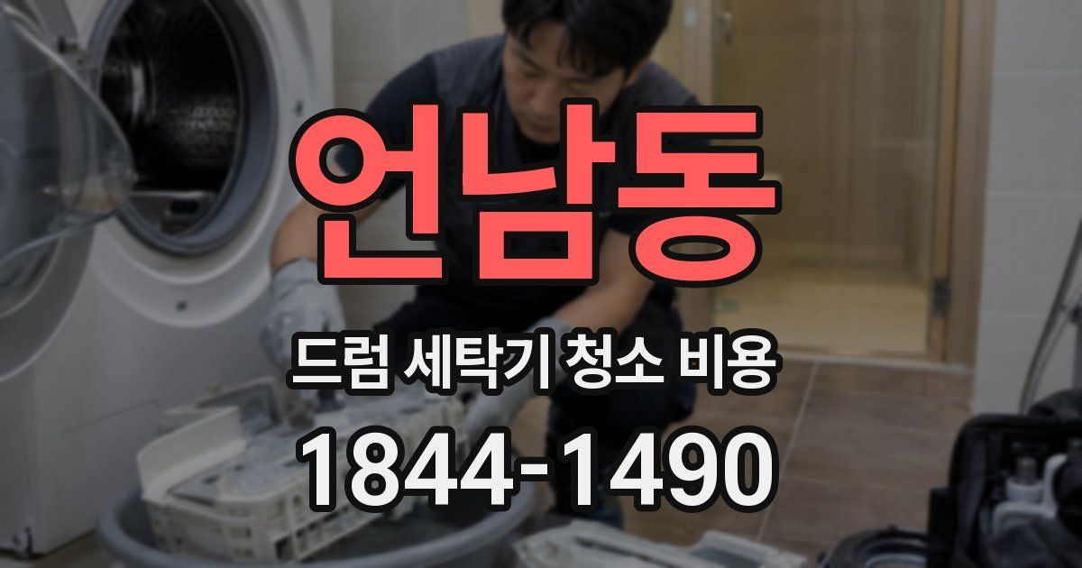 언남동 드럼 세탁기 청소 비용