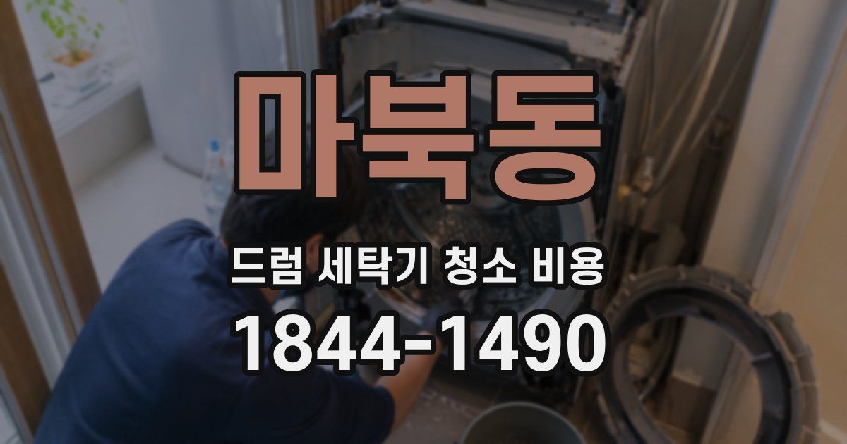 마북동 드럼 세탁기 청소 비용