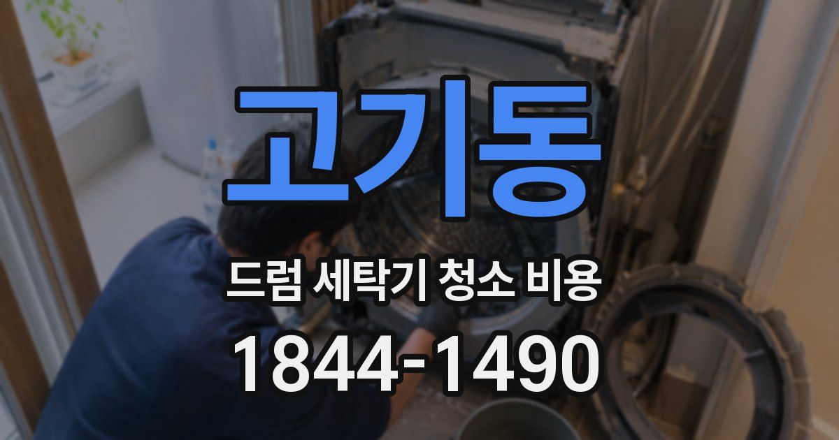 고기동 드럼 세탁기 청소 비용