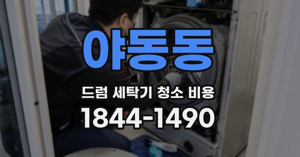 야동동 드럼 세탁기 청소 비용