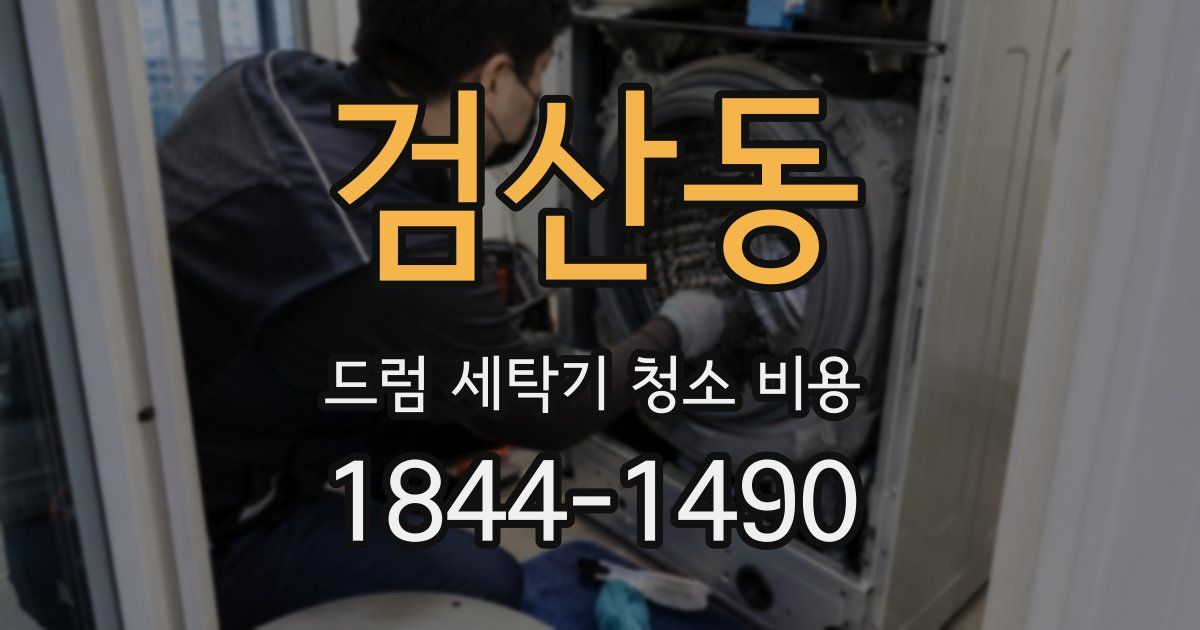 검산동 드럼 세탁기 청소 비용