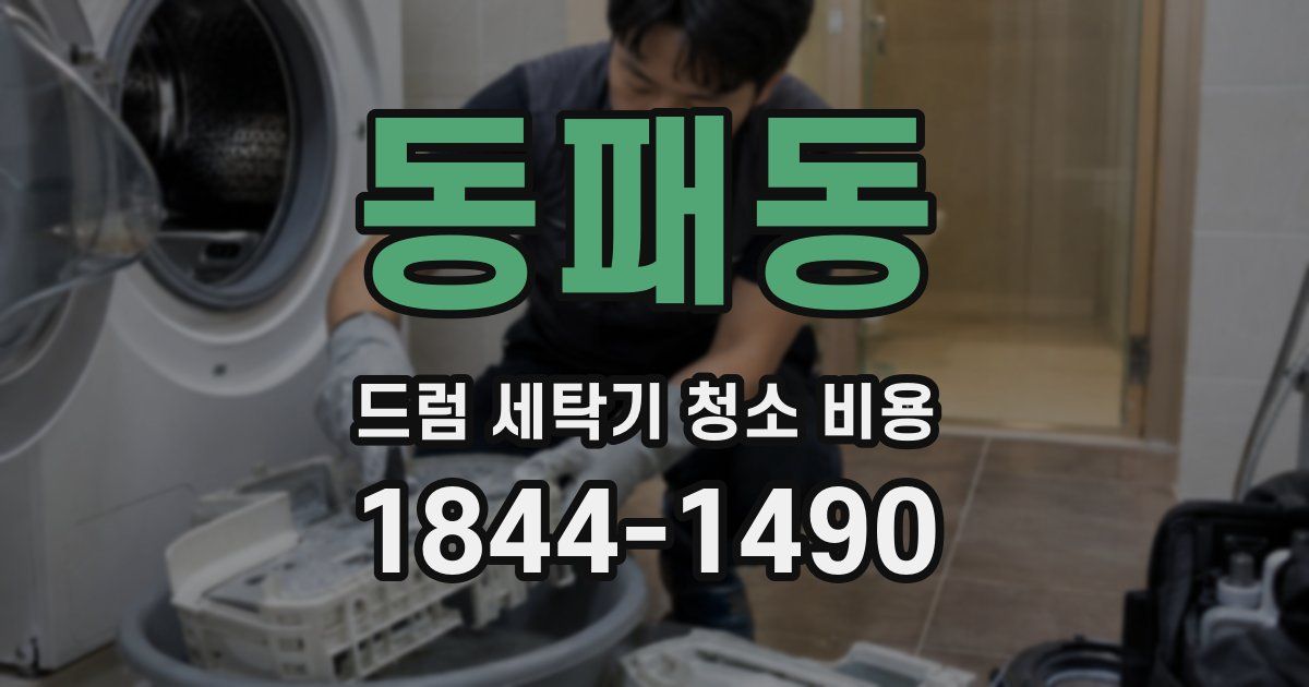 동패동 드럼 세탁기 청소 비용