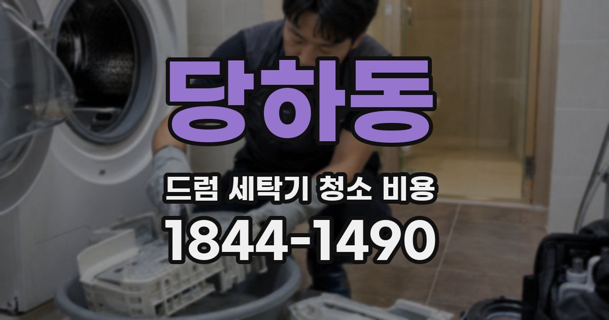 당하동 드럼 세탁기 청소 비용