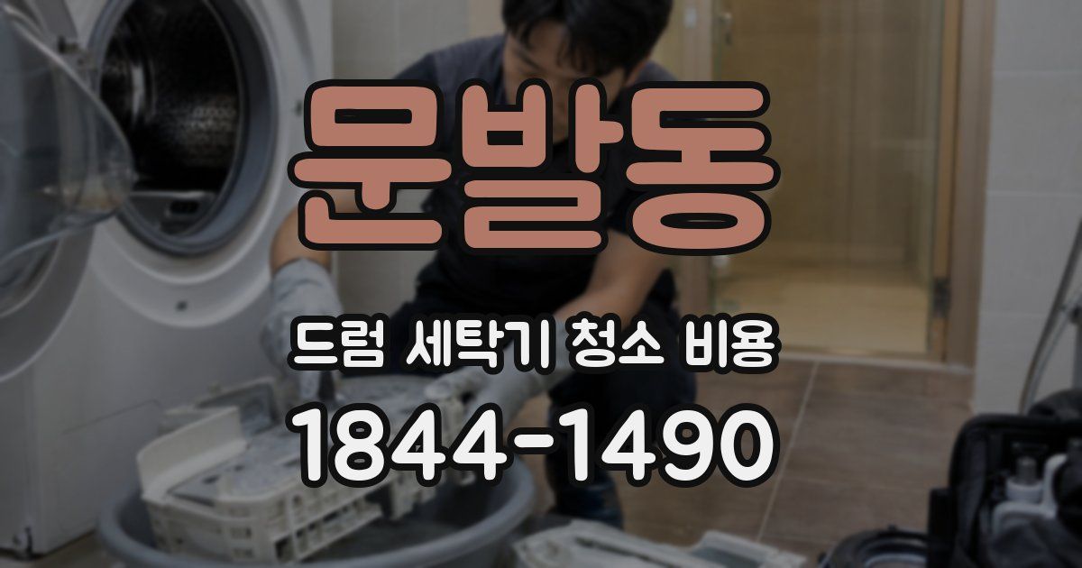 문발동 드럼 세탁기 청소 비용