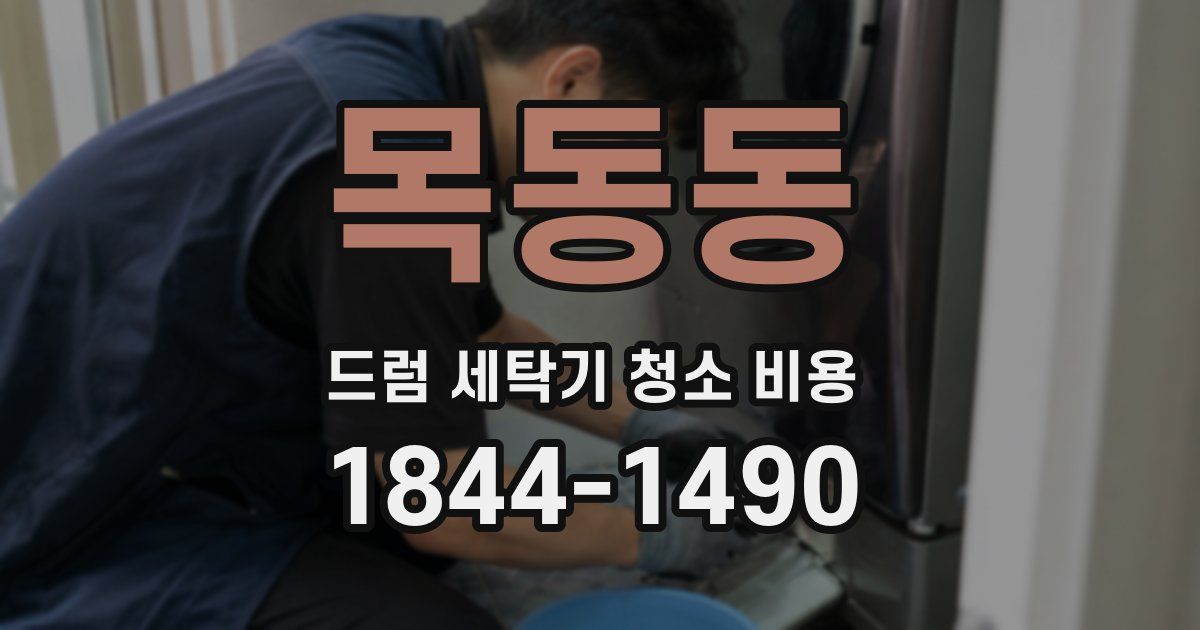 목동동 드럼 세탁기 청소 비용