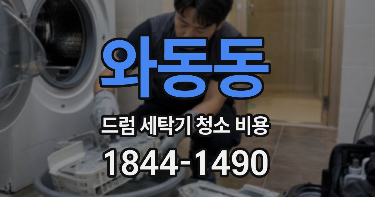 와동동 드럼 세탁기 청소 비용