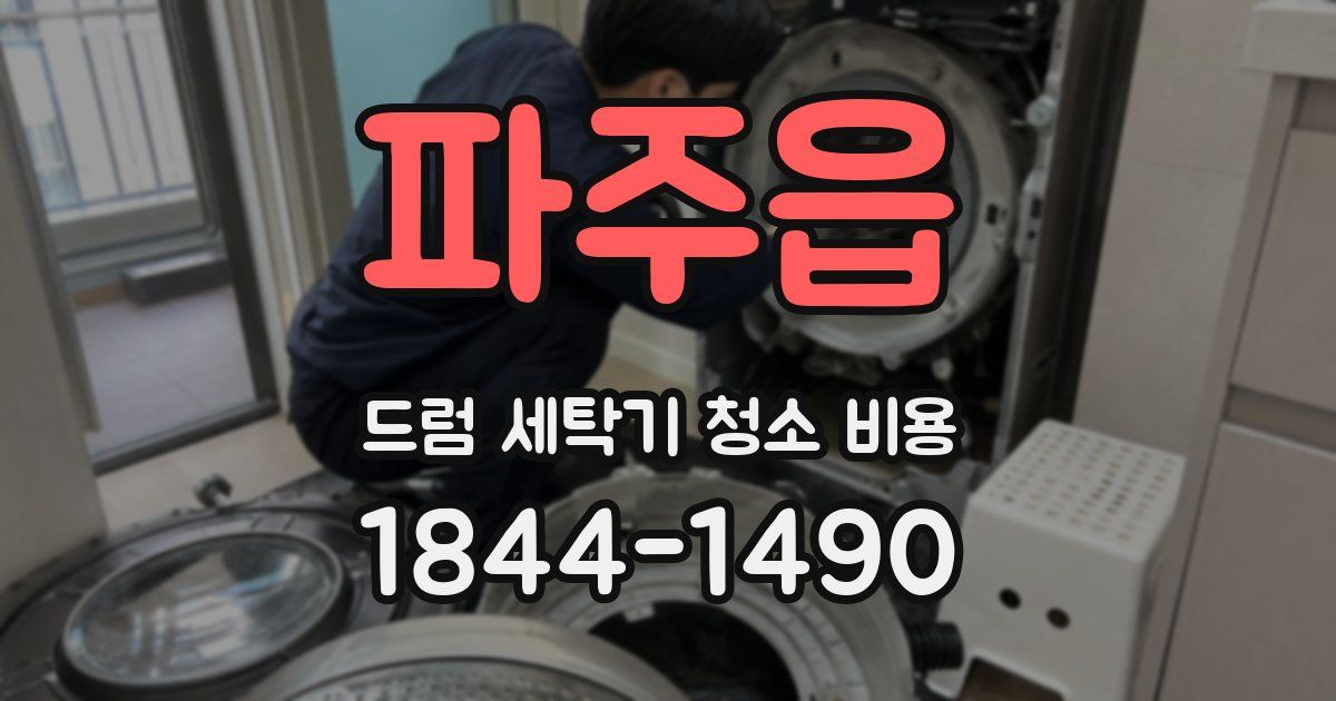 파주읍 드럼 세탁기 청소 비용