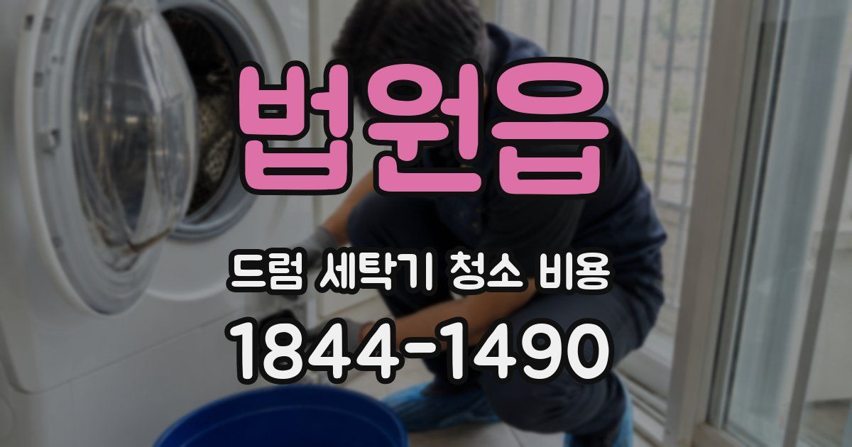 법원읍 드럼 세탁기 청소 비용