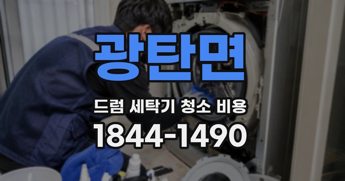 광탄면 드럼 세탁기 청소 비용