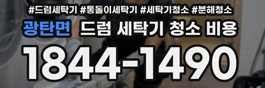 광탄면 드럼 세탁기 청소 비용