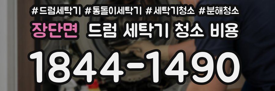 장단면 드럼 세탁기 청소 비용