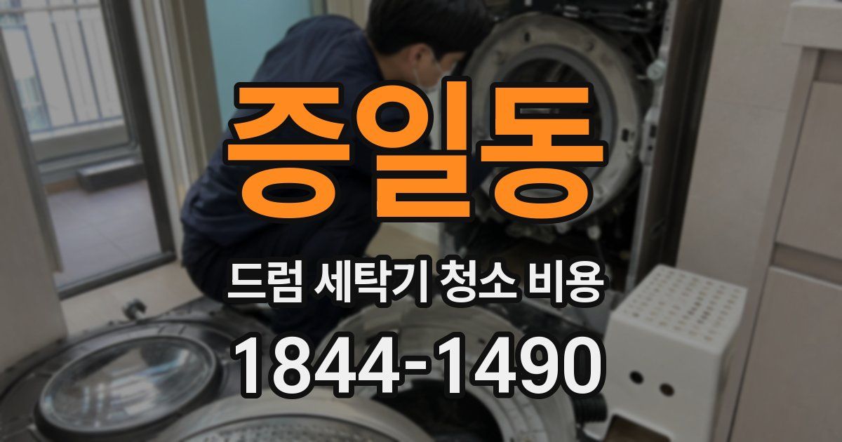 증일동 드럼 세탁기 청소 비용