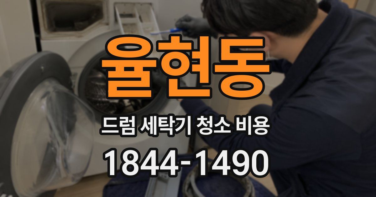 율현동 드럼 세탁기 청소 비용