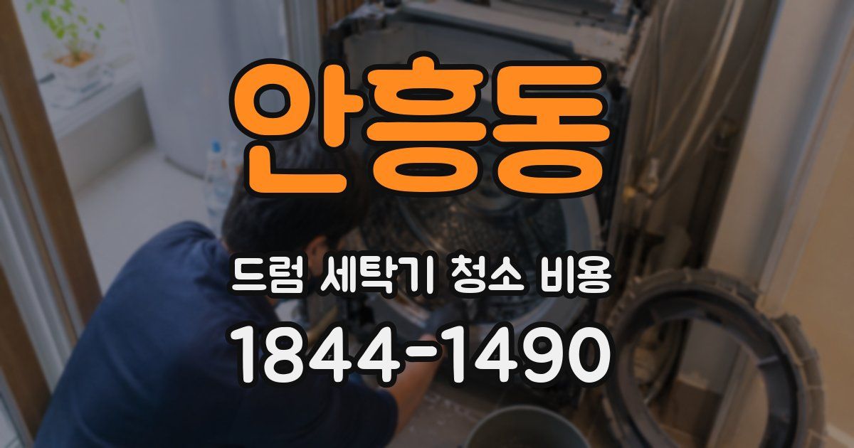 안흥동 드럼 세탁기 청소 비용