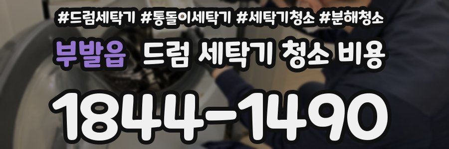부발읍 드럼 세탁기 청소 비용
