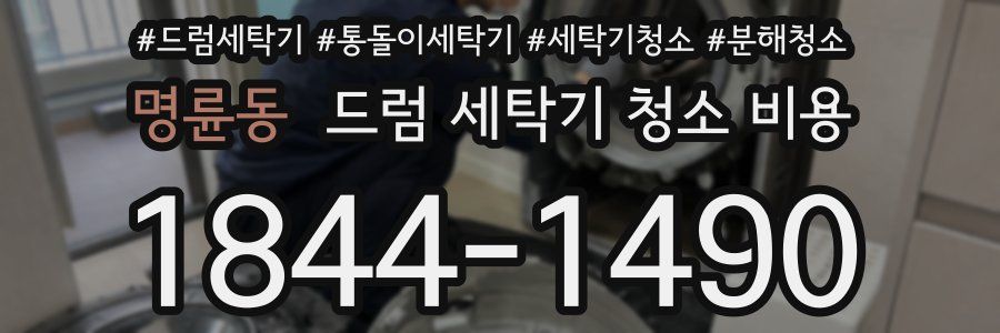 명륜동 드럼 세탁기 청소 비용