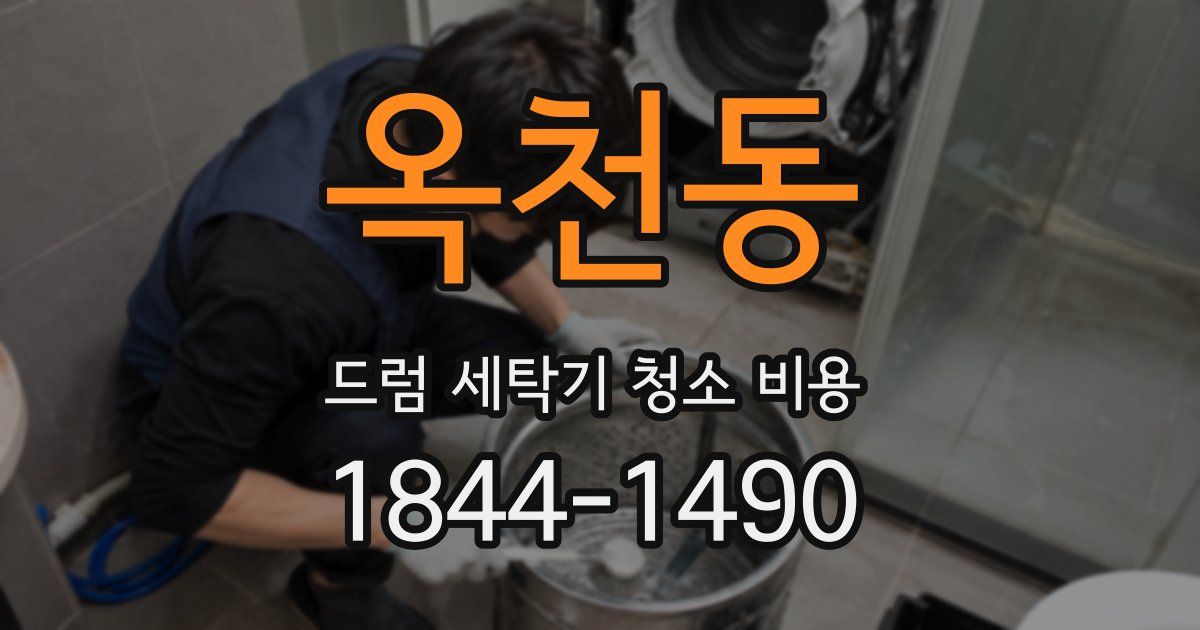 옥천동 드럼 세탁기 청소 비용