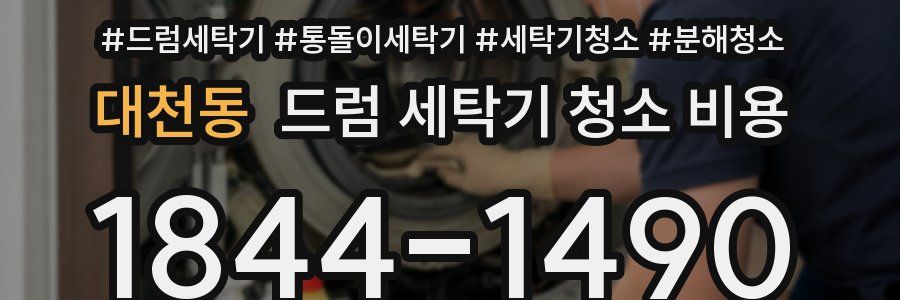 대천동 드럼 세탁기 청소 비용