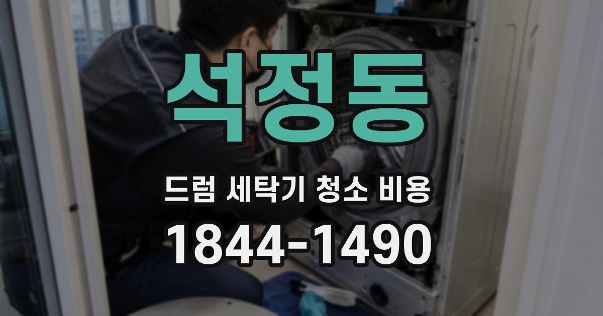 석정동 드럼 세탁기 청소 비용