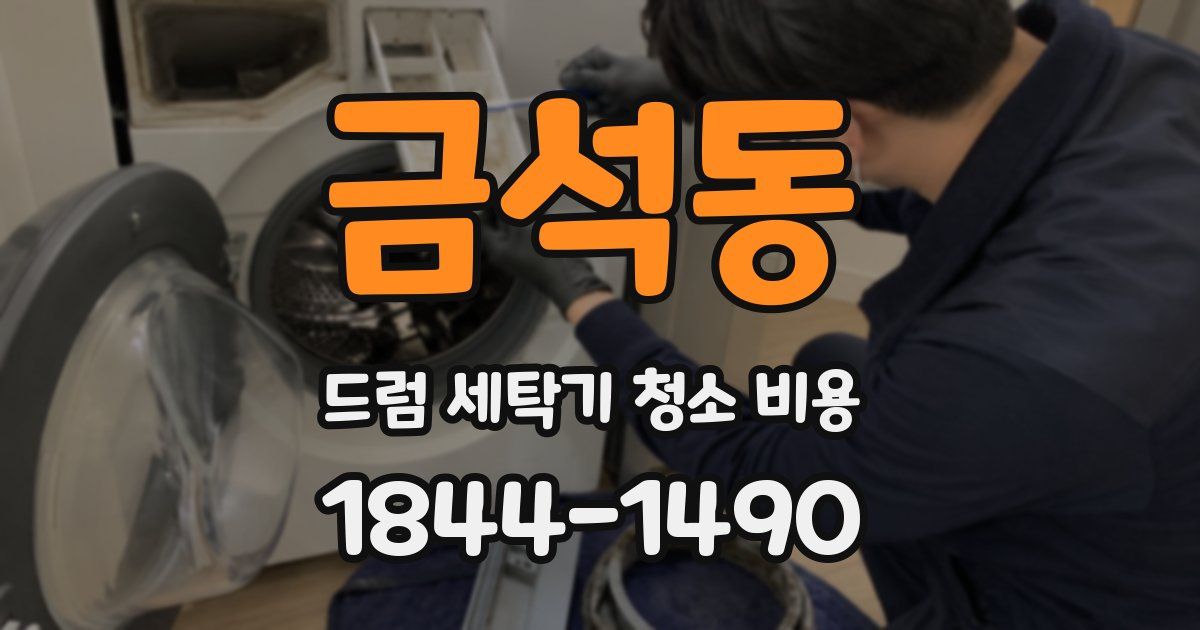 금석동 드럼 세탁기 청소 비용