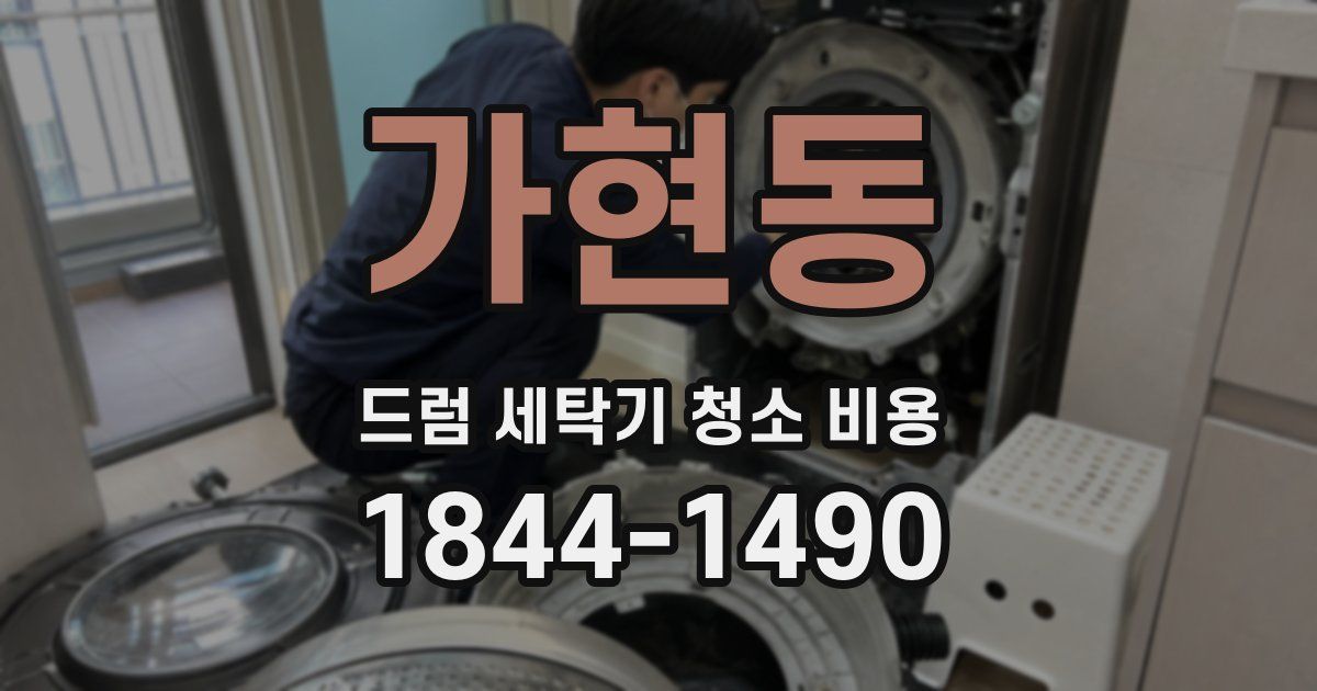가현동 드럼 세탁기 청소 비용