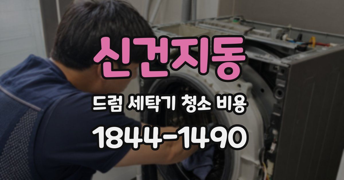 신건지동 드럼 세탁기 청소 비용
