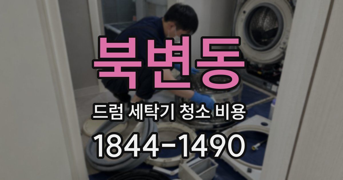 북변동 드럼 세탁기 청소 비용