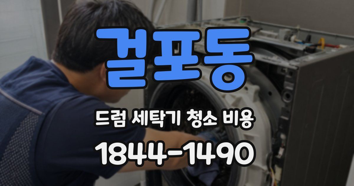 걸포동 드럼 세탁기 청소 비용