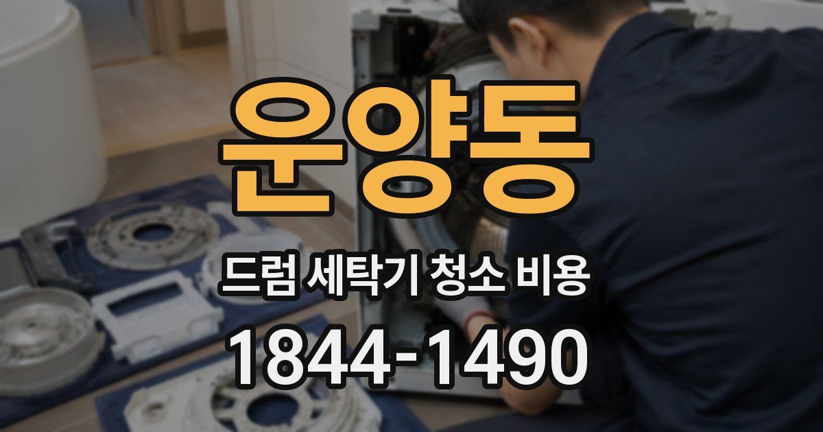 운양동 드럼 세탁기 청소 비용