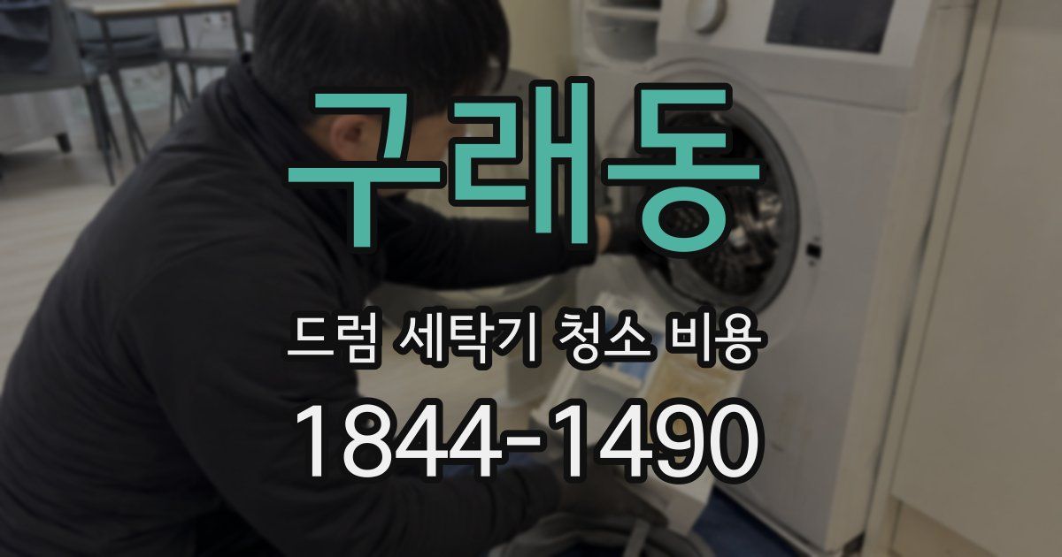 구래동 드럼 세탁기 청소 비용