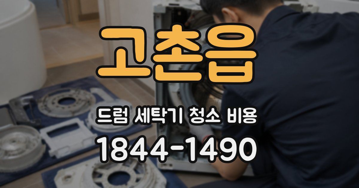 고촌읍 드럼 세탁기 청소 비용