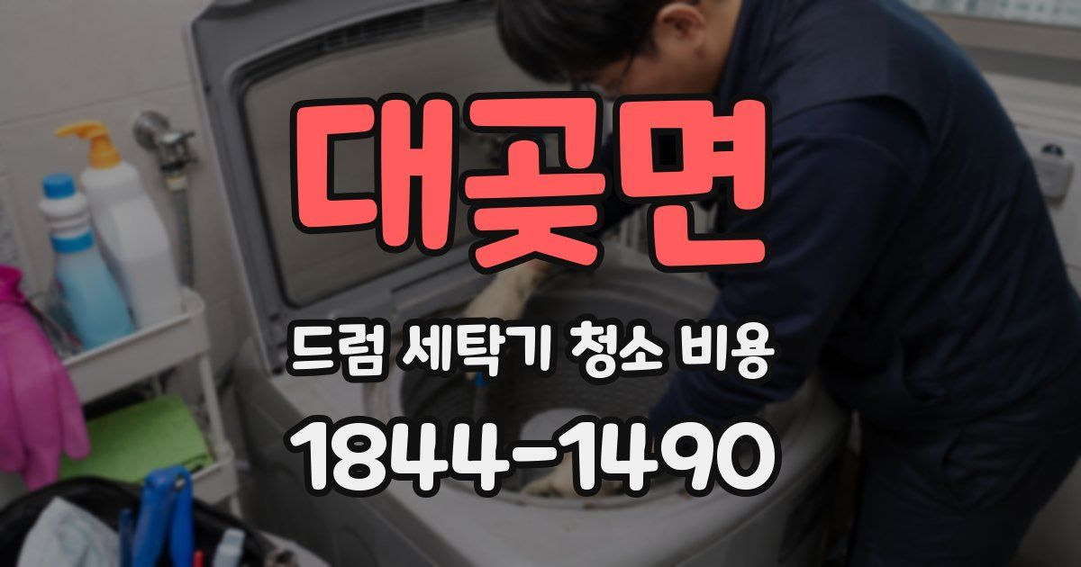 대곶면 드럼 세탁기 청소 비용