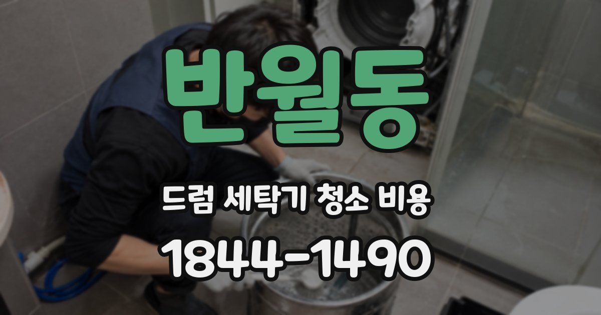 반월동 드럼 세탁기 청소 비용